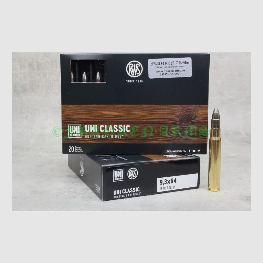 RWS UNI Classic 9,3x64 293gr. 19,0g 20 pezzi prezzi a scalare