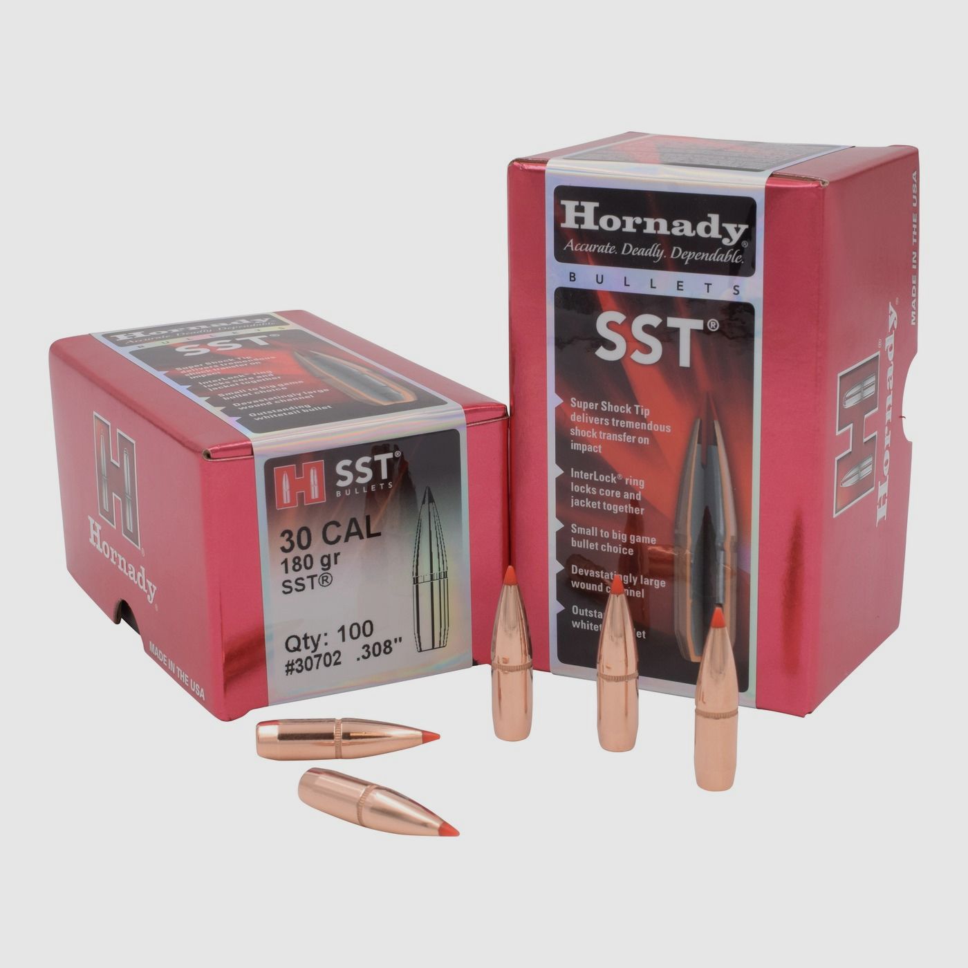 Hornady BULLETS .30/.308 180GR SST – 100 Stk.