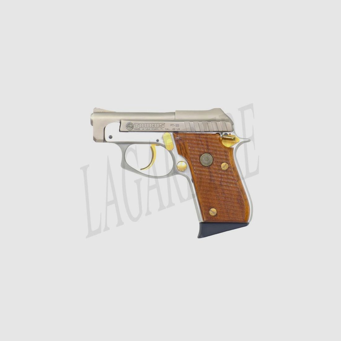 TAURUS PT 22 NICKEL ROSEWOOD (PISTOLA CALIBRO RIDOTTO)