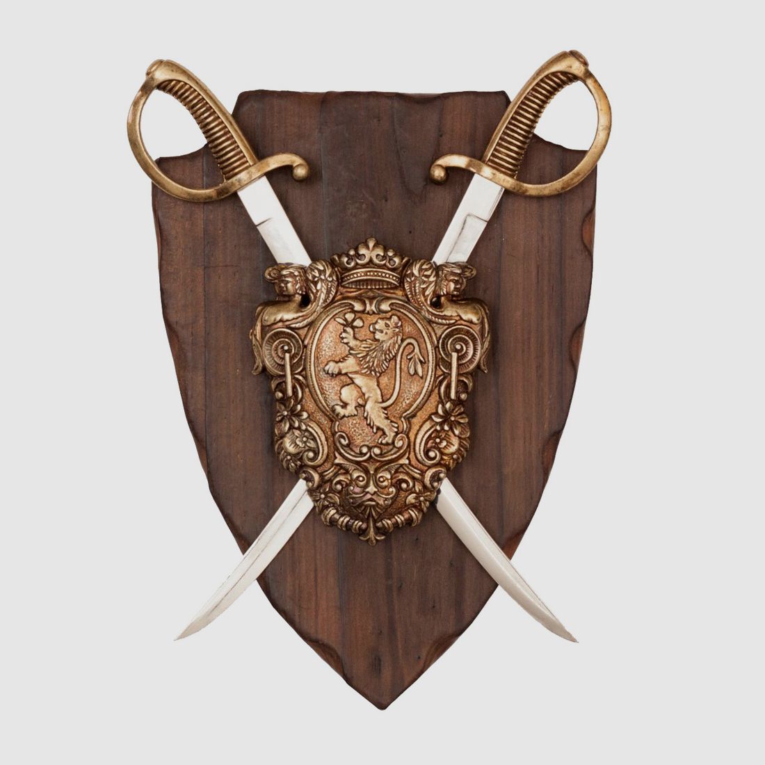 Wandschild Briquet Säbel mit gekreuzten Säbeln