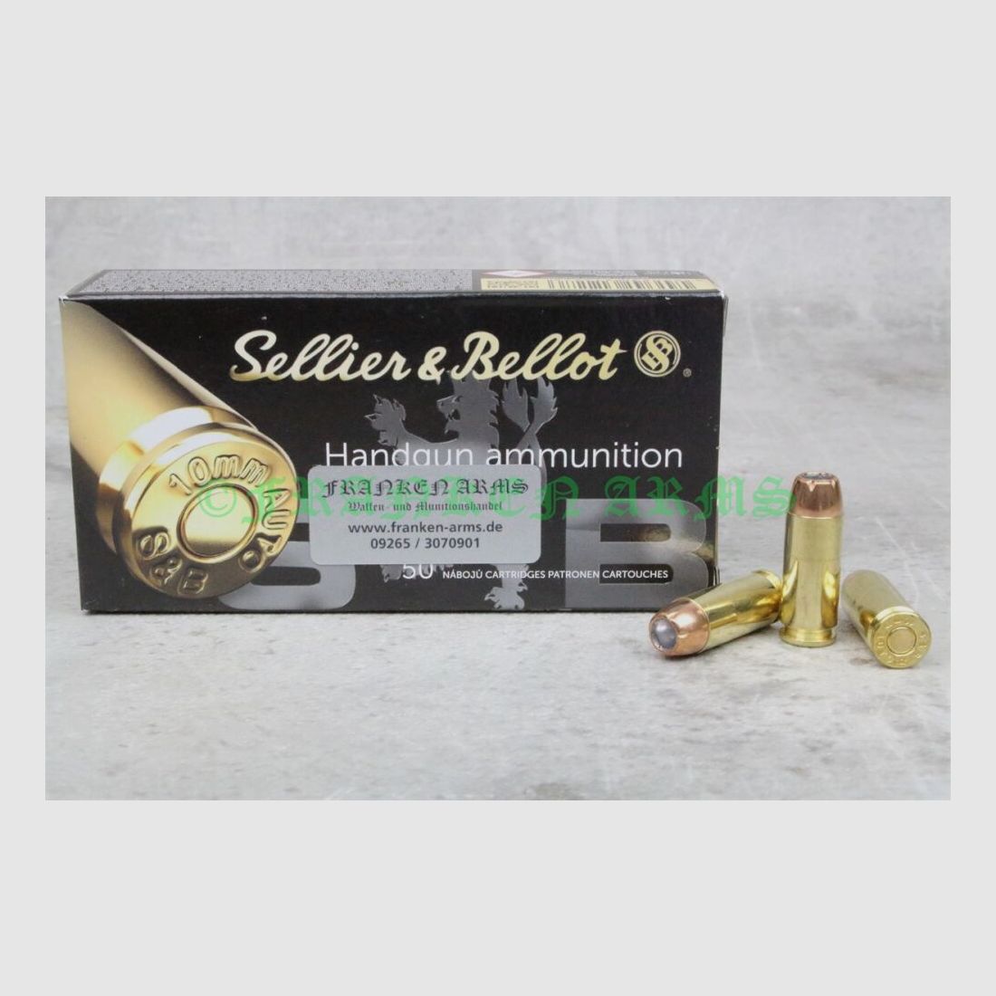 Sellier&Bellot 10mm Auto JHP 180gr. 11,7g 50 Stück Staffelpreise