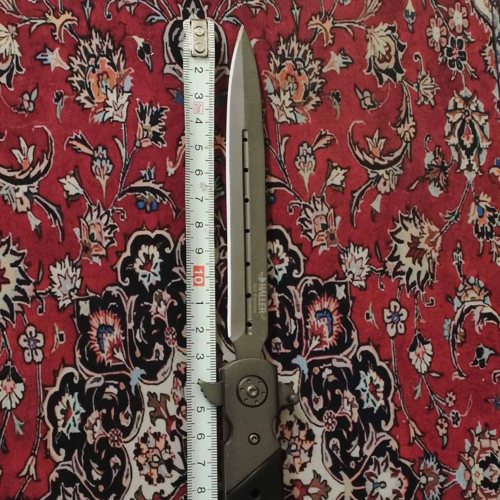 Haller coltello a serramanico Stiletto XXL Pakkaholz