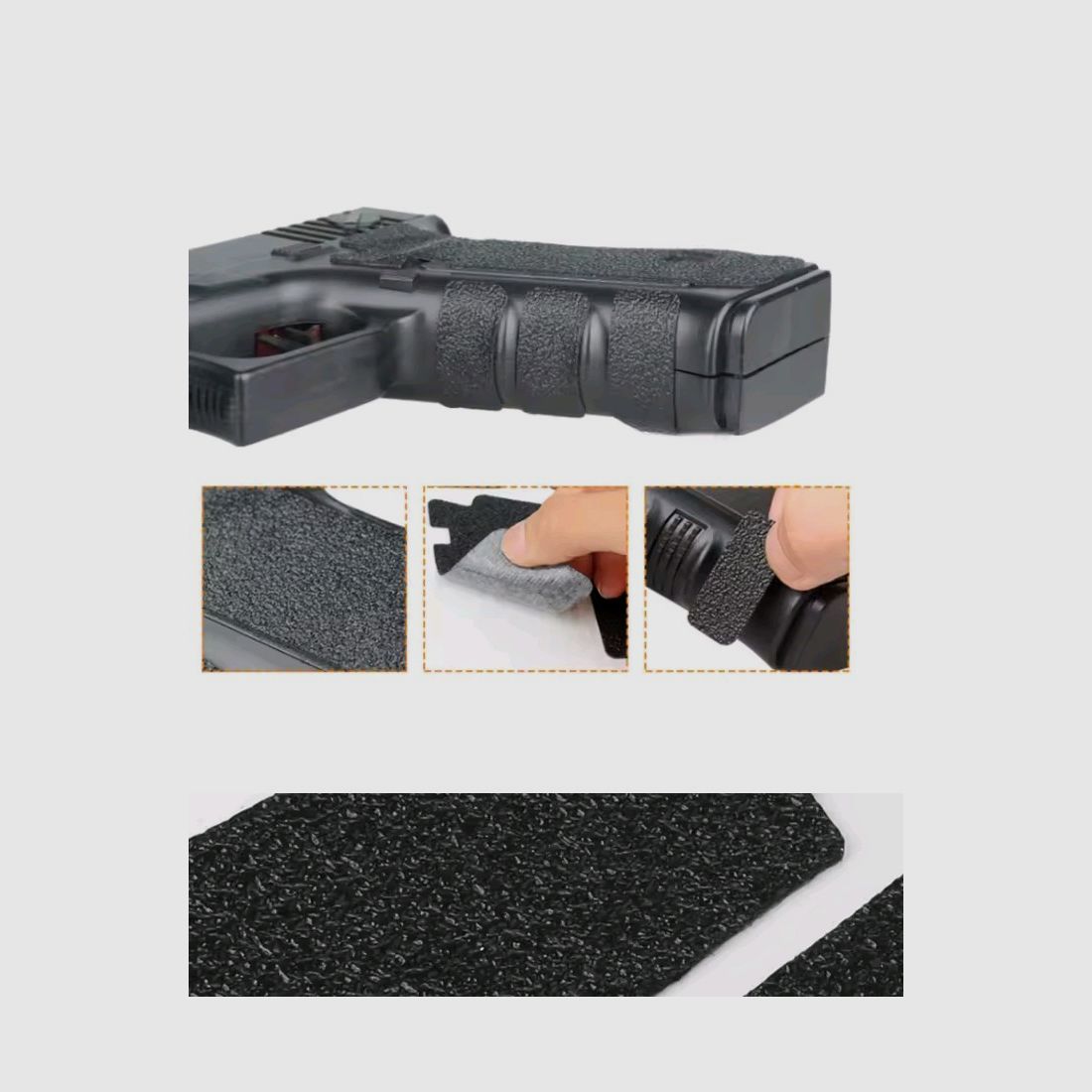 Cinta antideslizante Glock 17, pegatinas para empuñadura, adhesivo para empuñadura de pistola 20 21 22 23, cinta de agarre