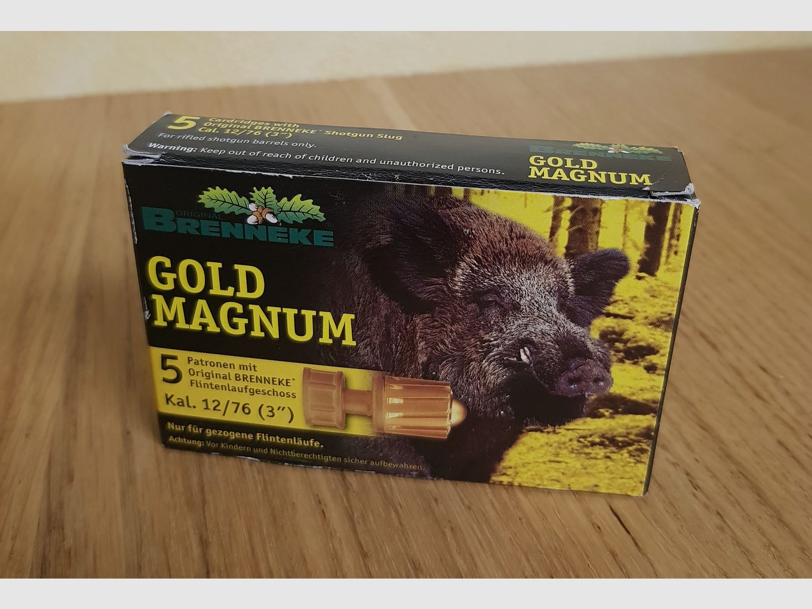 BRENNEKE MAGNUM GOLD GESCHOSSPATRONEN Kal. 12/76
