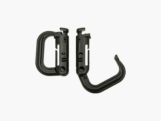 MFH MFH Karabiner Plastik Molle 2er Pack - Schwarz
