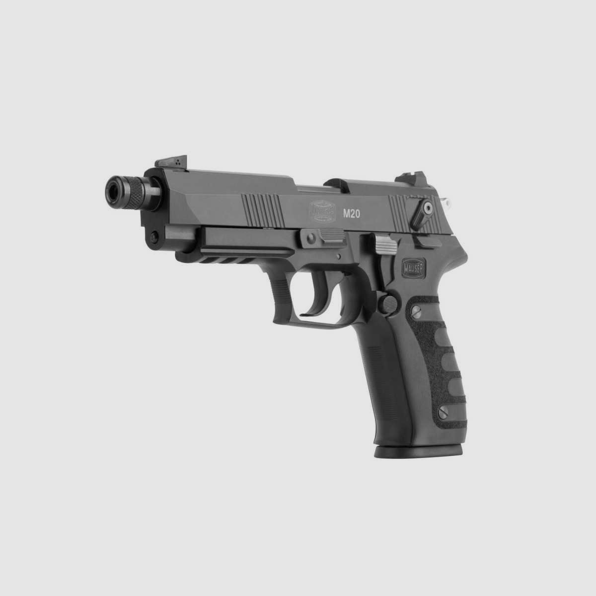 Mauser M20 SD 22 LR semi-automatisch pistool met schroefdraad - Mauser M20 Black kal.22 met schroefdraad, afbeelding 3 van 3