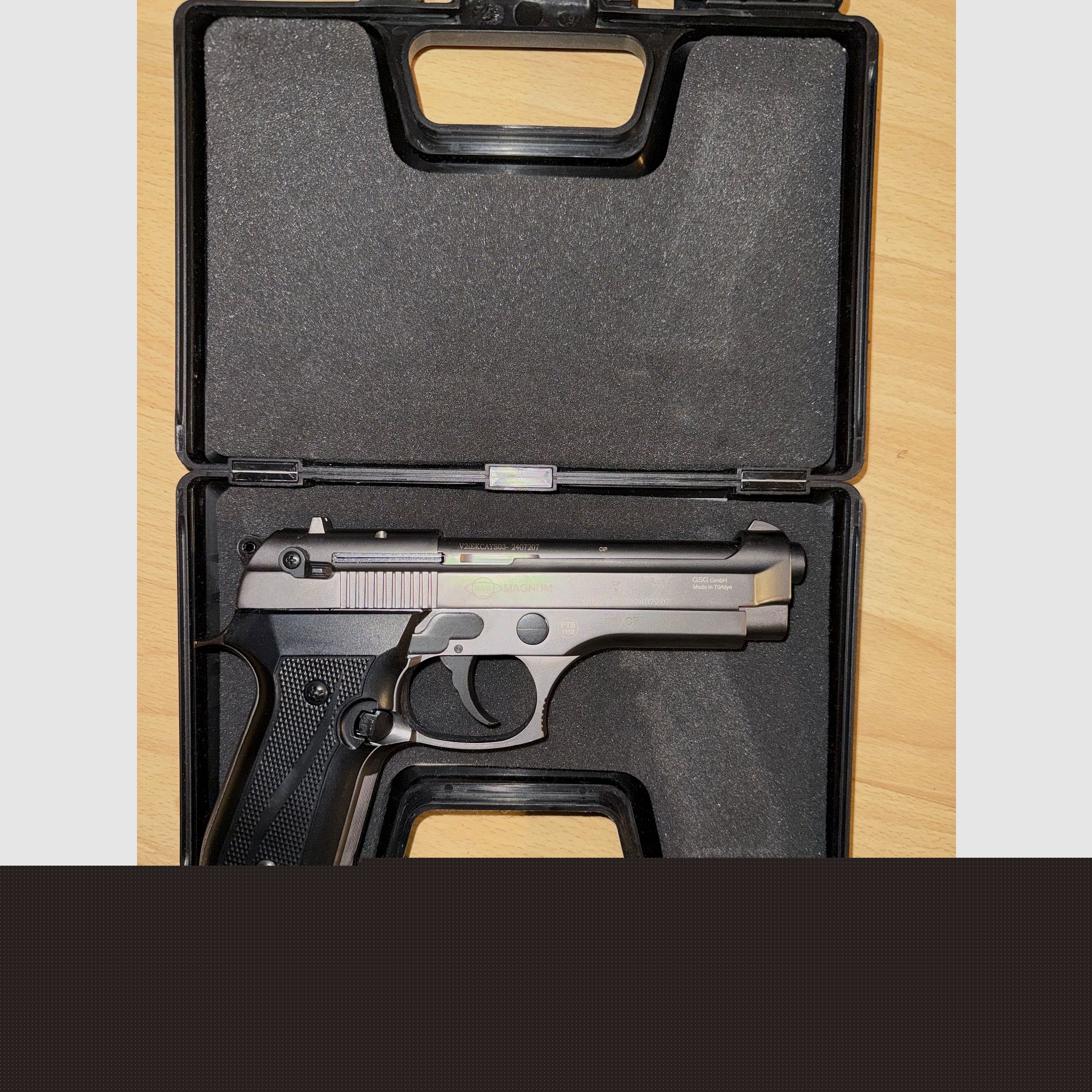 Magnum Schrecksch. Cal. 9mm P.A.K. titan + Hämmerli Black Force 400 Combo carabine à air