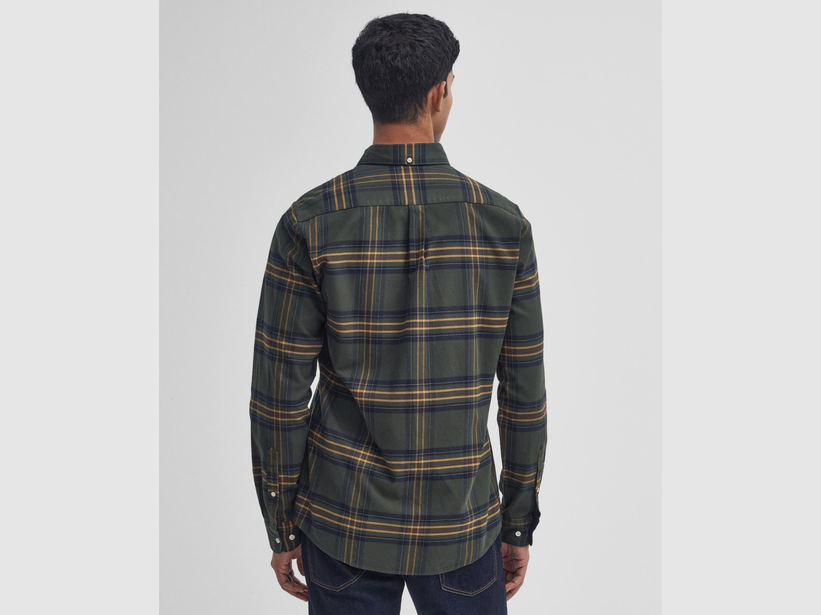 BARBOUR Hemd Portdown Tailored Oliv