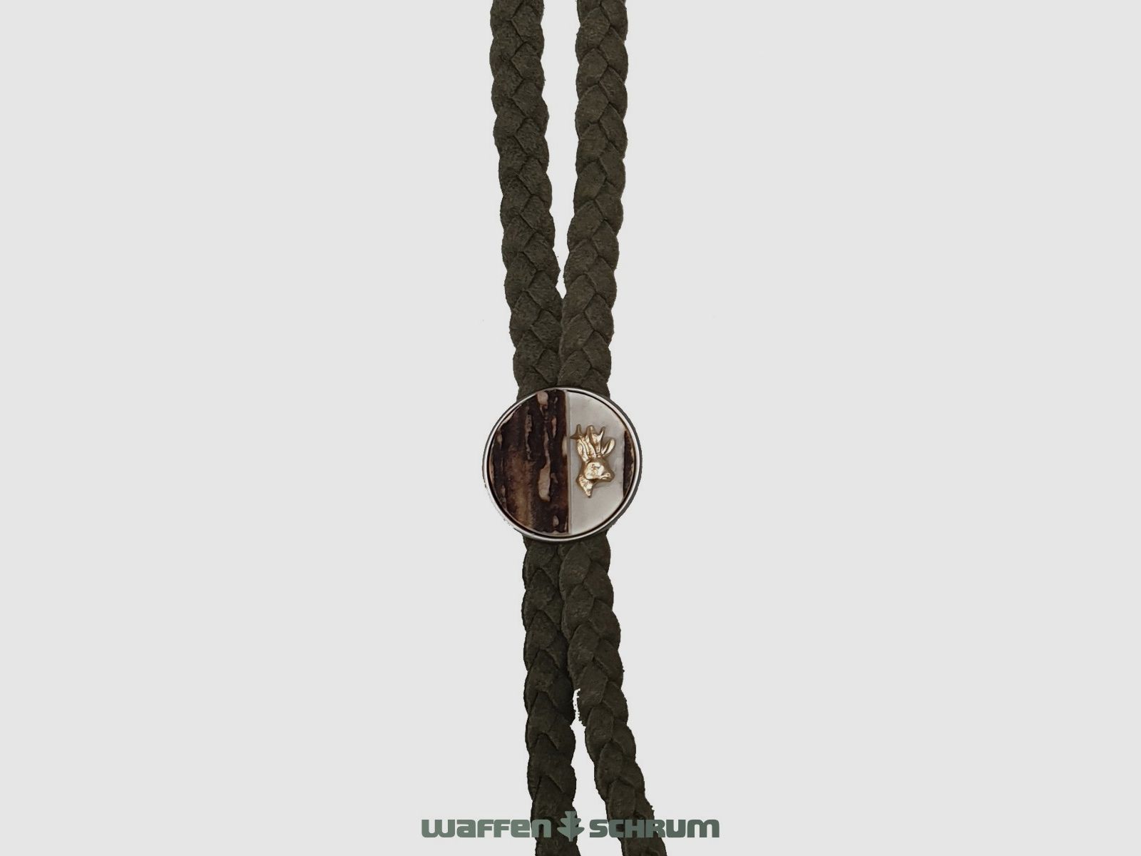 Haenel Hirschhornwaren Trachtenband Rehbock Oliv