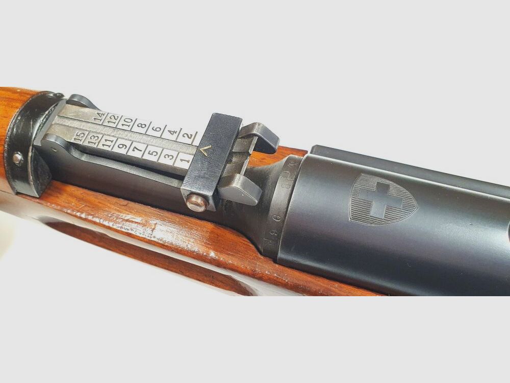 Waffenfabrik Bern Repetierbüchse Waffenfabrik Bern Schweizer K31 Kaliber 7,5x55swiss komplett nummerngleich + Diopter