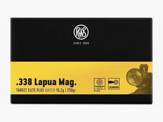 RWS .338 LapuaMag Target Elite Plus 300grs / 19,4g