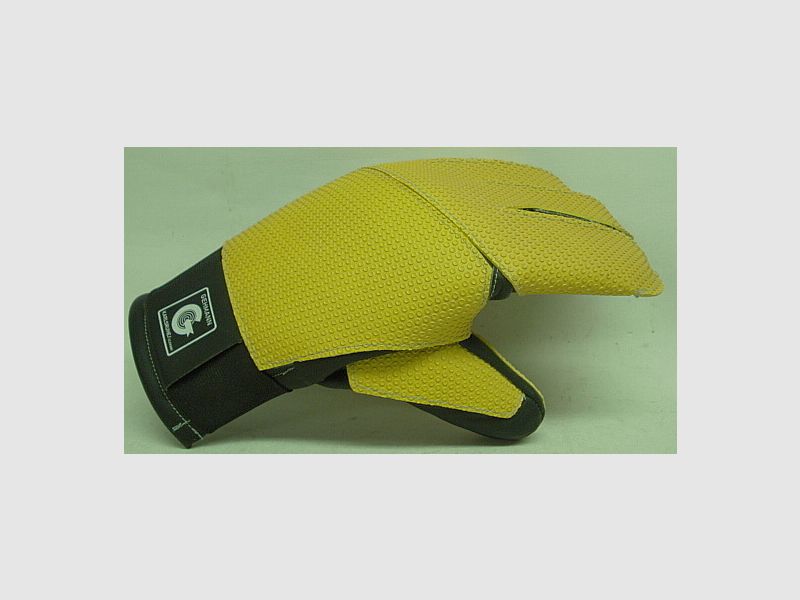 Schießhandschuh 5 Finger - Mod.Standard, schwarz/weiß