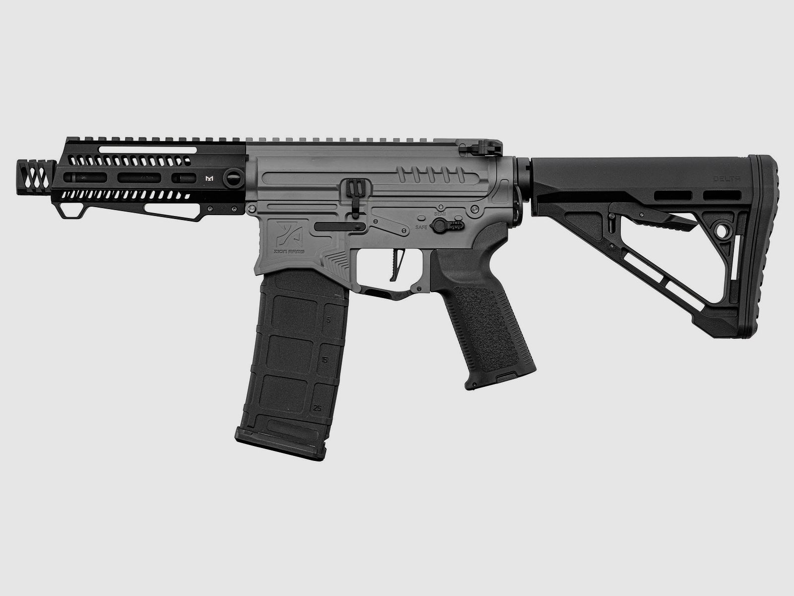 Replik Zion Arms R15 Schwarz/Grau Kurzes Handguard, Bild 3 von 9