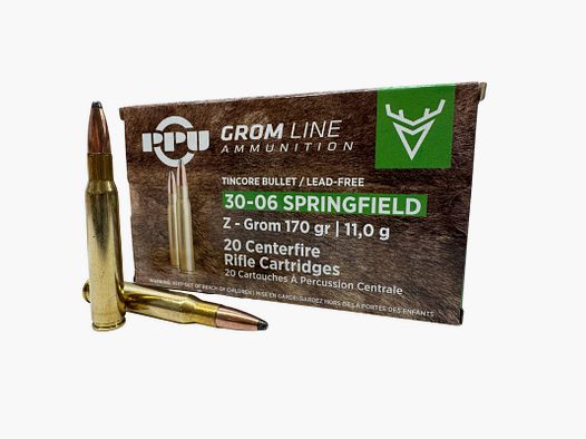 PPU .30-06 Sprgf. (A-628) 11,0g 170grs Z-Grom bleifrei