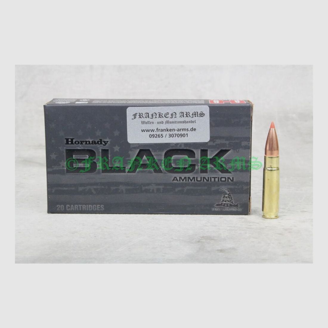 Hornady V-MAX Black .300 AAC Blackout 110gr. 7,1g 20 Stück Staffelpreise