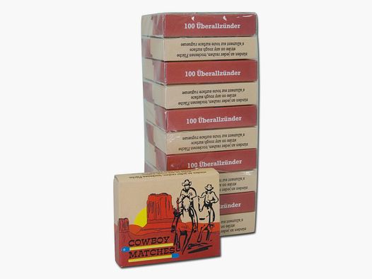 Mil-Tec Streichhölzer Überallanzünder Cowboy Matches 10 Schachteln