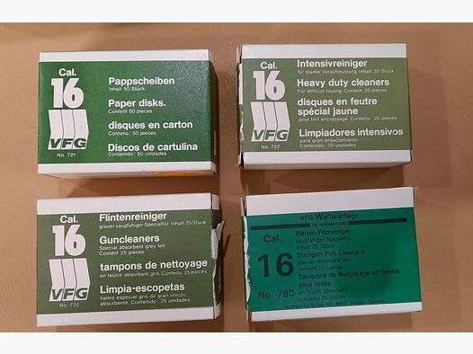 Pappscheiben, Intensivreiniger,, Flintenreiniger Reinigung