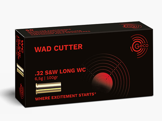 Geco .32 S&W Lang WC 6,5g - 100gr