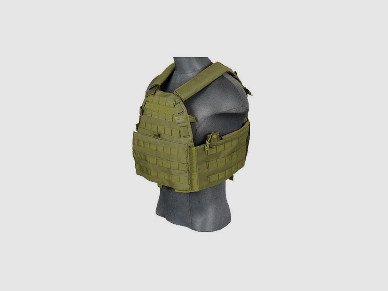 Plattenträger Gilet Lancer Tactical 69T4 1000D - Grün - Hohe Widerstandsfähigkeit - Optimale Schutz- und Modularität, Bild 1 von 5