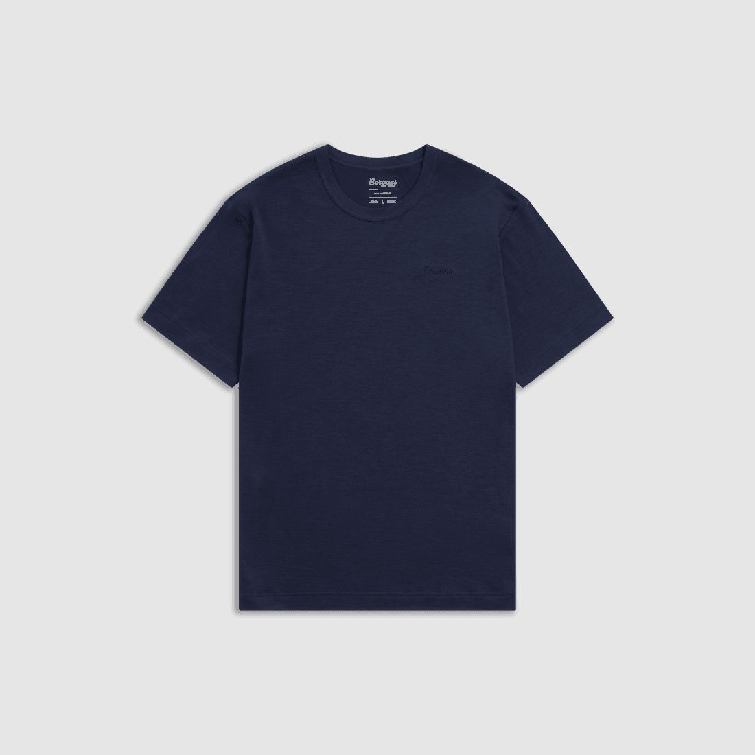 Bergans Logo Merino Tee Men Navy Blue L