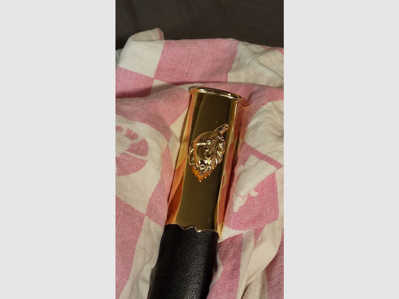 NEU -  1 Hirschfänger  -  50 cm -  24 k - Hirschhorn, immagine 2 di 6