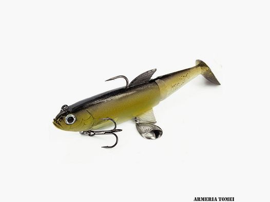 MOLIX – SHAD 185 7.5″ SWIMBAIT 18.5cm – 7.5in 100g – 3.5oz #550-Brown Gold
