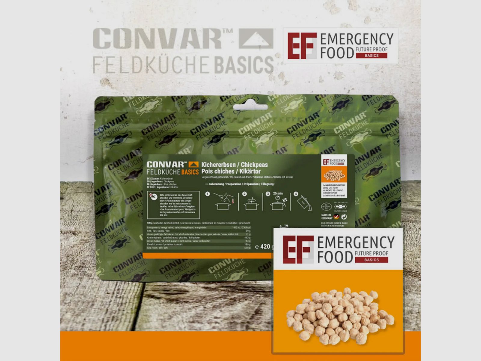 CONVAR Cucina da Campo CONVAR Cucina da Campo Basi Ceci 420 g