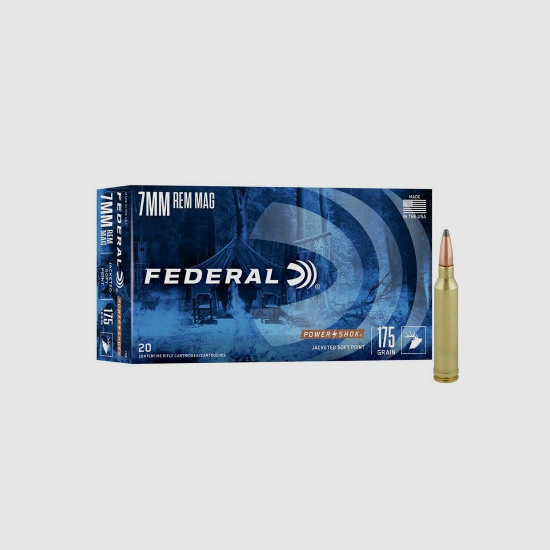Federal 7mm Rem. Mag. Power Shock 175grs, Bild 1 von 2