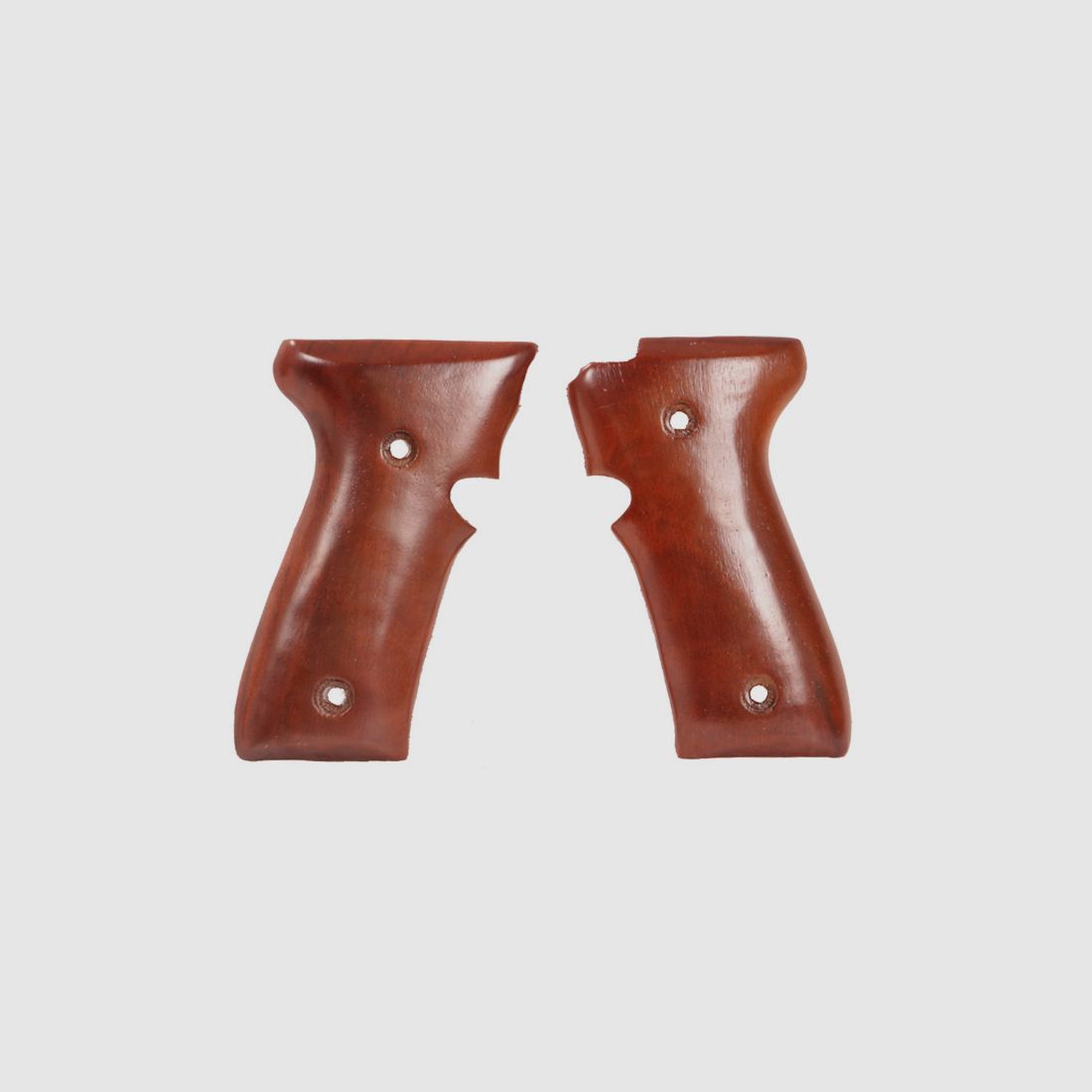 Holzgriffschalen fĂĽr Schreckschuss-, Gas-, Signalpistolen Ekol Firat Magnum und Compact glatt