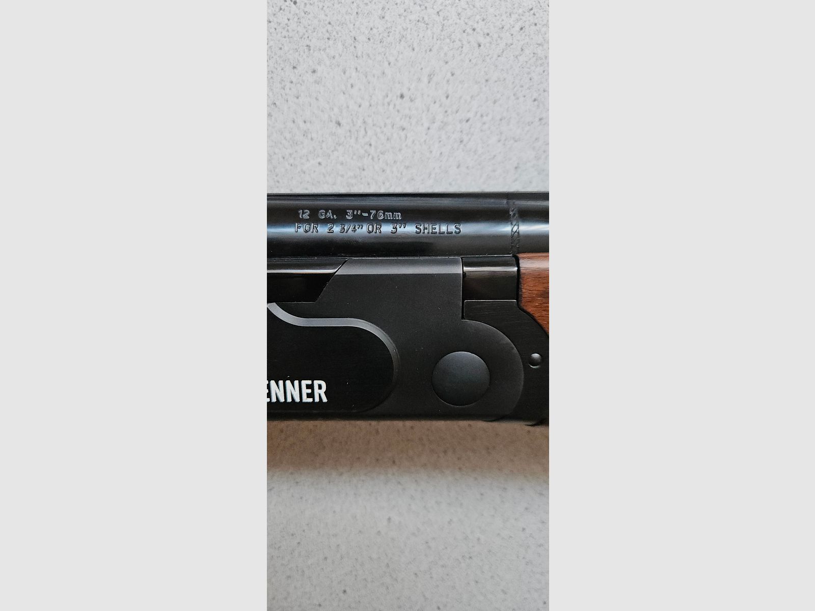 Double-barreled shotgun Brenner BF18 in caliber 12/76 and a barrel length of 71cm