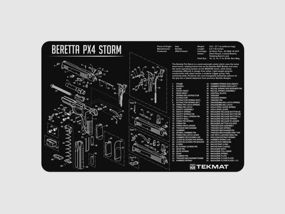 TEKMAT BERETTA PX4 STORM MATTE