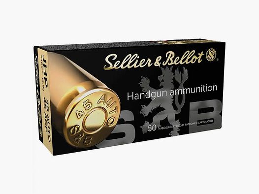Sellier & Bellot 230grs JHP 50PCS .45Auto