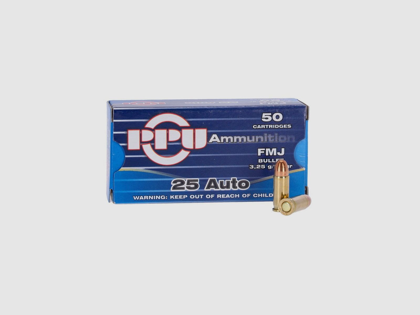 PRVI/PPU .25 Auto FMJ 50 gr. - 50 szt.