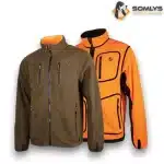 Veste polaire reversible orange marron Somlys, billede 1 af 4