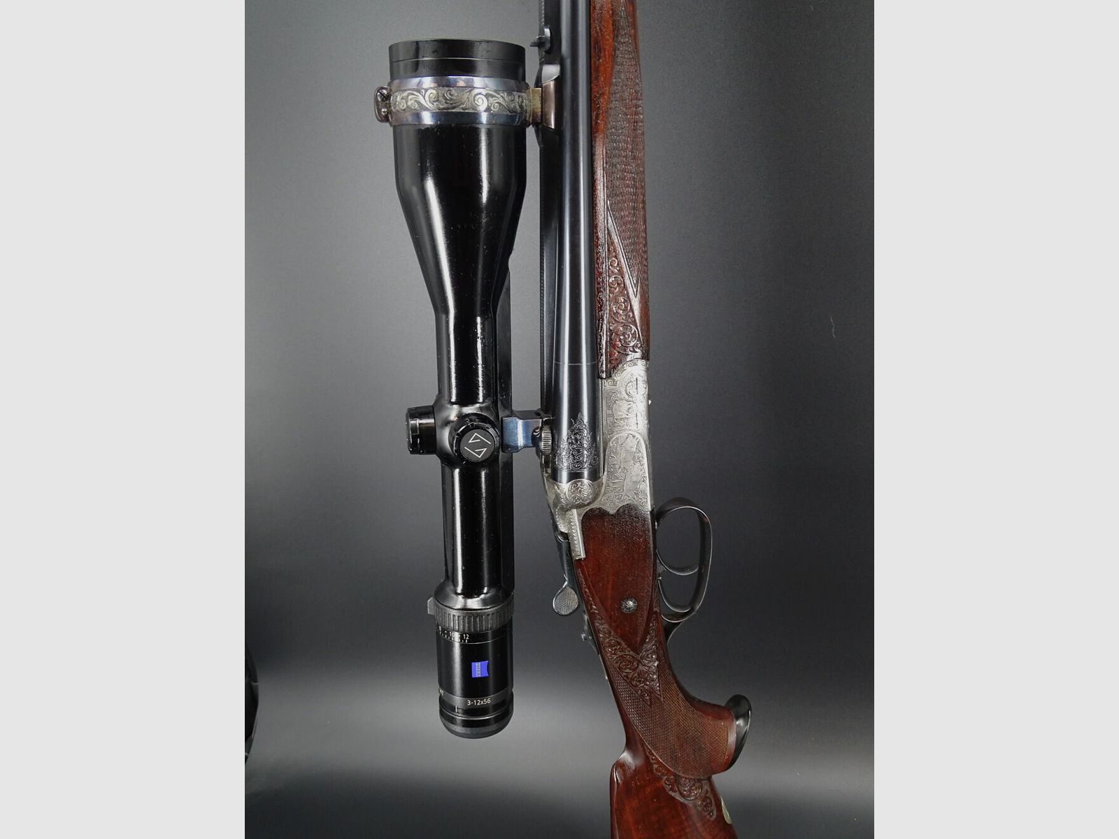 Bock / Doppelbüchsdrilling Sauer & Sohn 7x57R 8x57IRS 5,6x52R 2x Zeiss HT Sammlungsauflösung