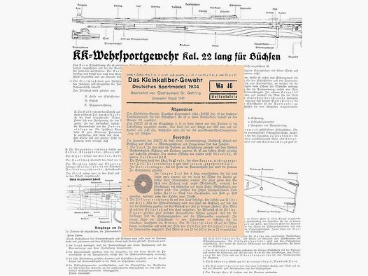 Nachdruck Taschenkarte Wehrmacht: Das Kleinkaliber-Gewehr