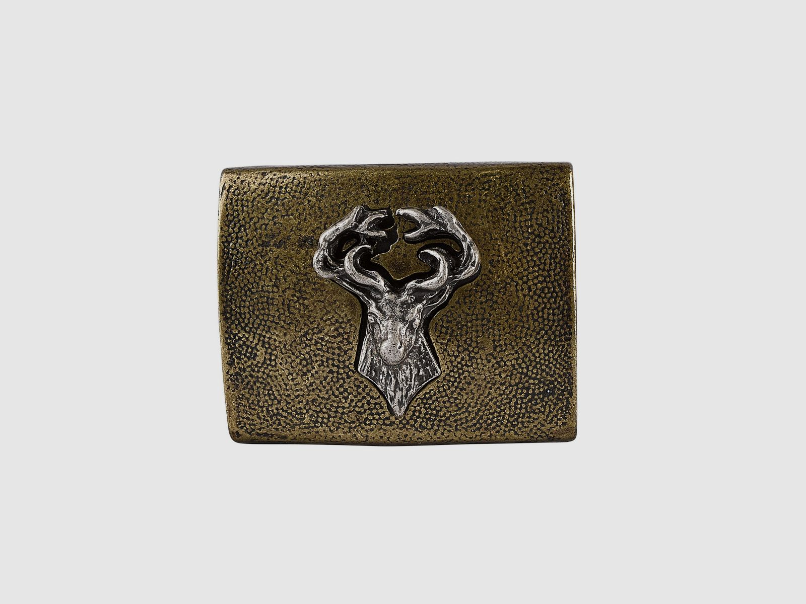 Boucle de ceinture tête de cerf