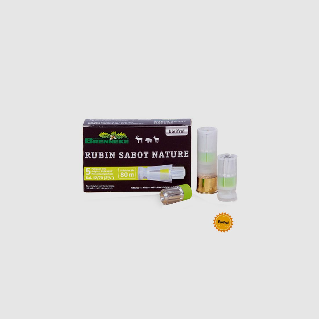 Brenneke RubinSabot Nature .12/70 19g 5 Patronen