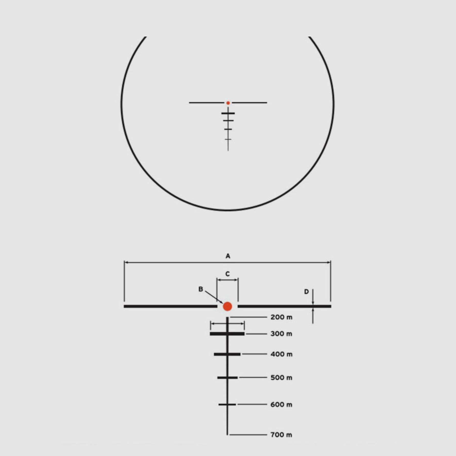 Steiner 202500208 S332 cal 7.62 Rotpunktvisier Sight