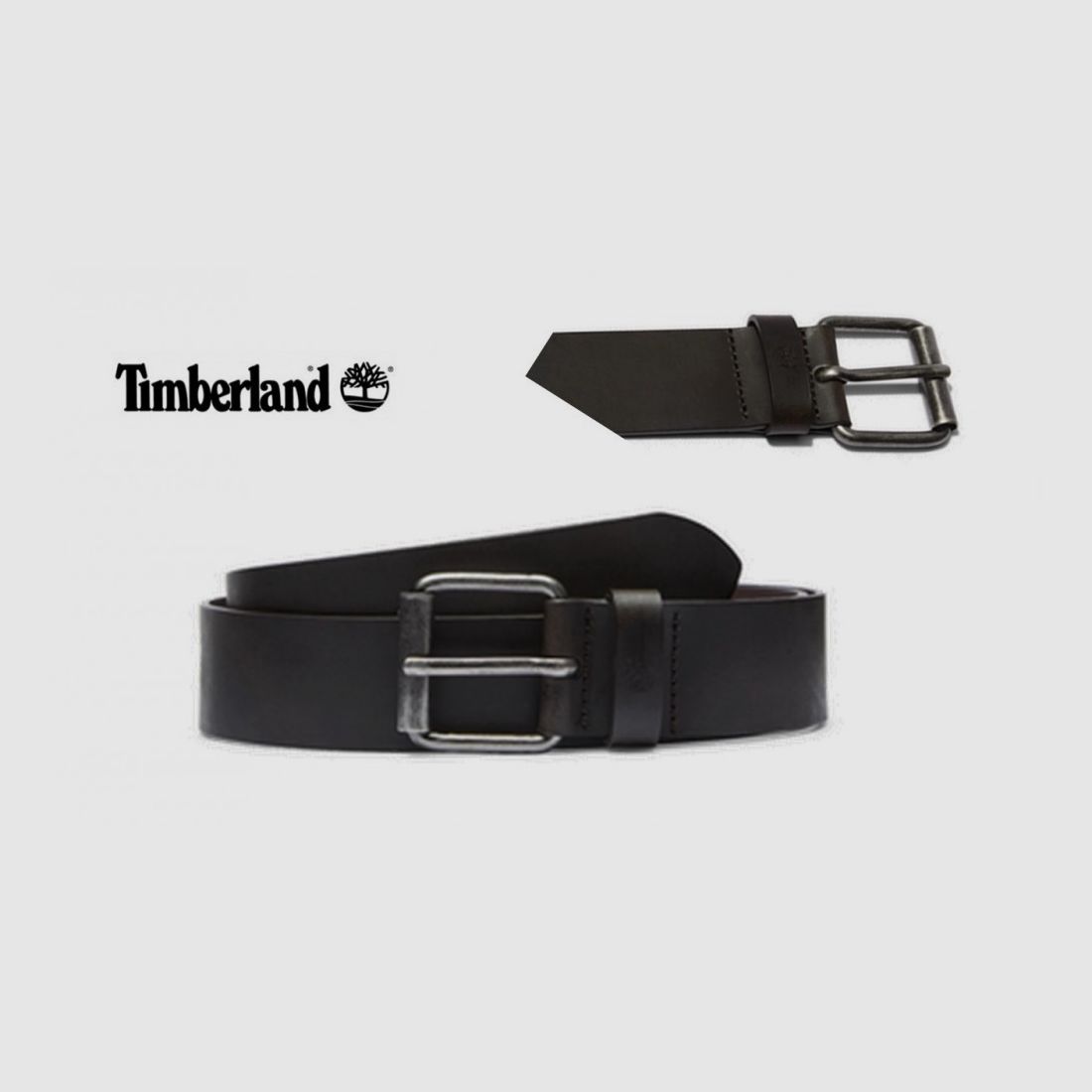 TIMBERLAND Donkerbruine Leren Riem