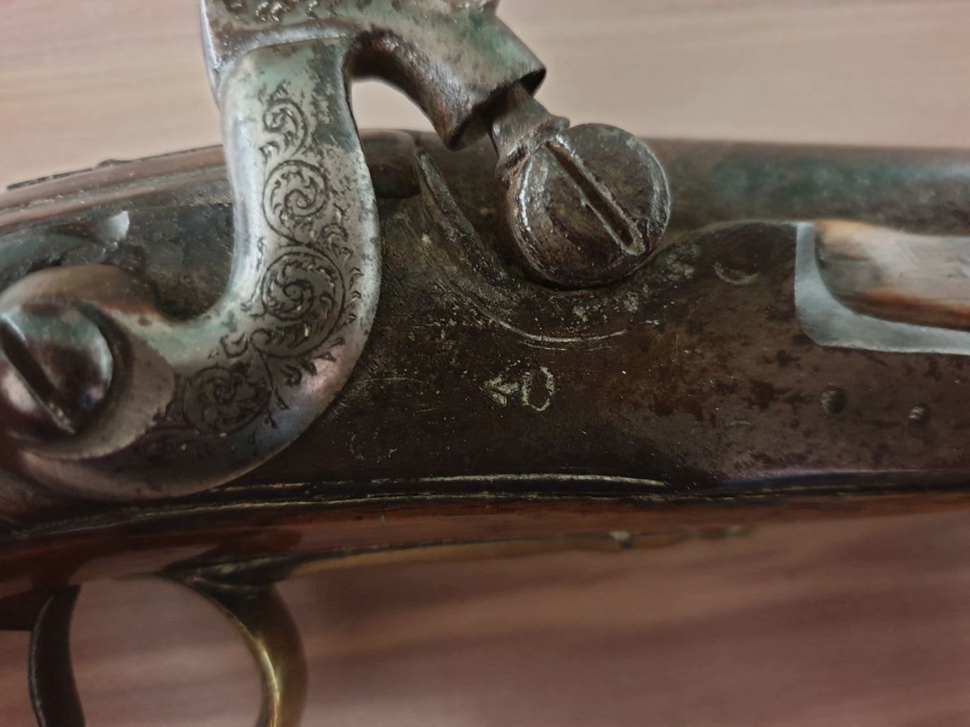 Englische Offizier-Pistole vor 1742