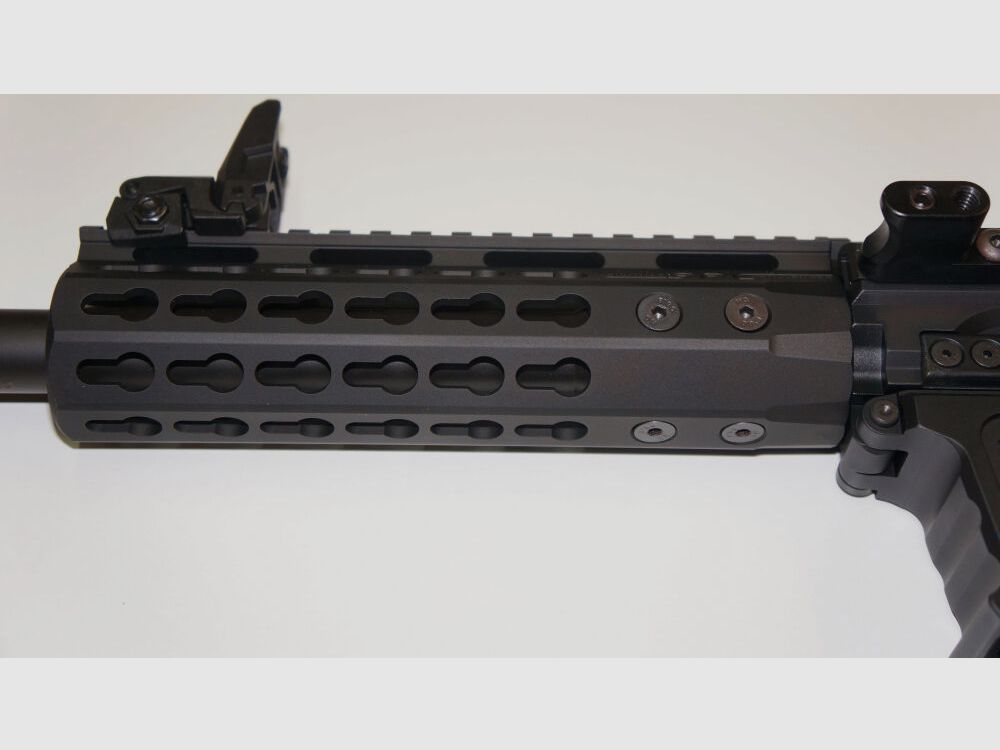 Schwaben Arms GmbH/GWMH Selbstladebüchse GWMH SPC-HUNTER A4 10" (SWISS PISTOL CARBINE) BLACK Kal.9x19 AR15 Glock Magazin