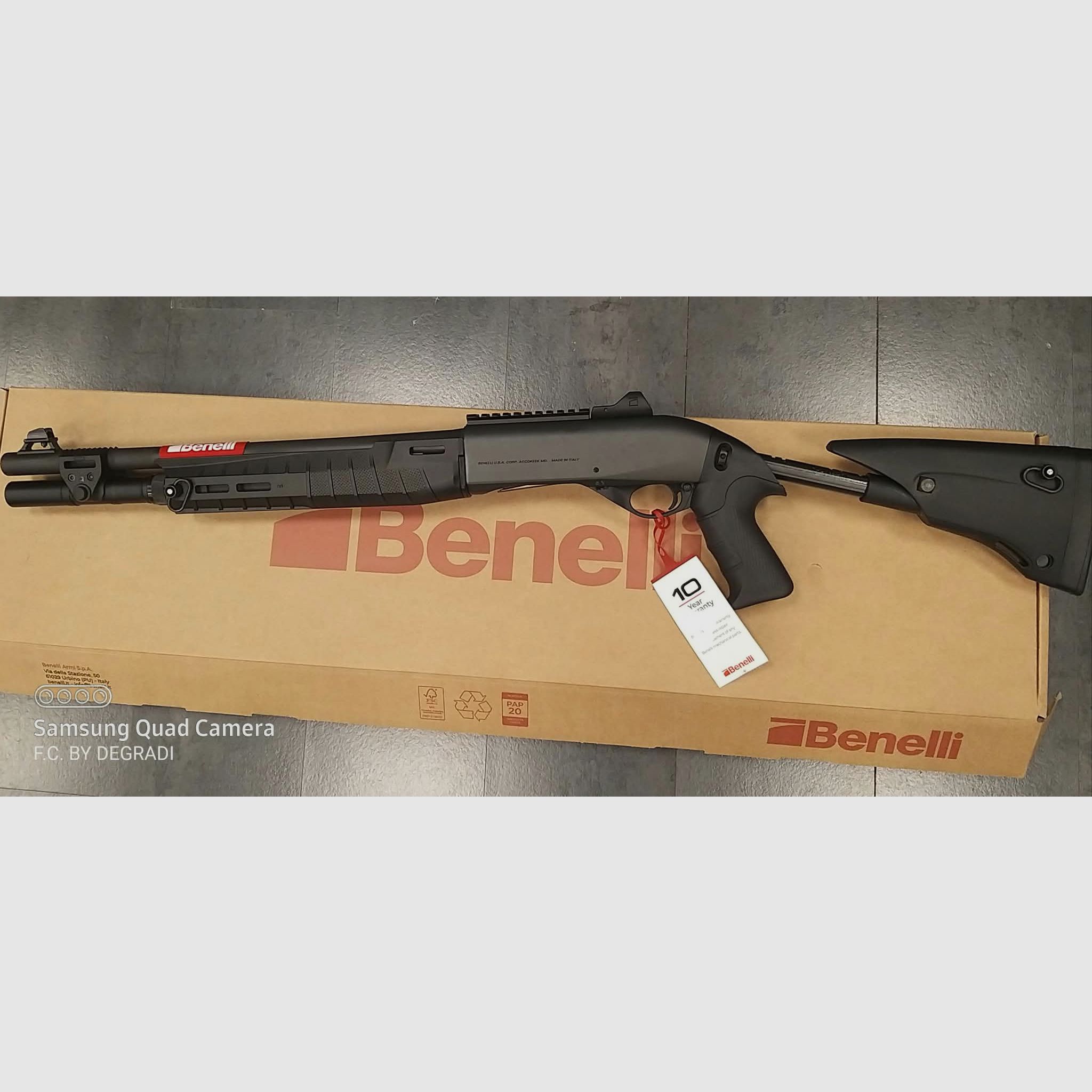 Benelli semi-automatisch geweer. Mod. M2 G1 Tactical loop 18,5″ kal. 12, afbeelding 2 van 5