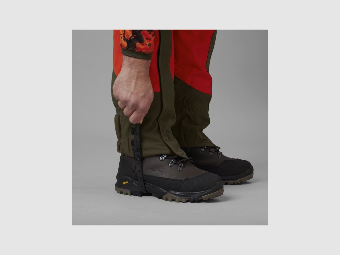 Gamaschen Harkila Wildboar Pro Gaiters (Orange blaze/Willow green), afbeelding 5 van 8