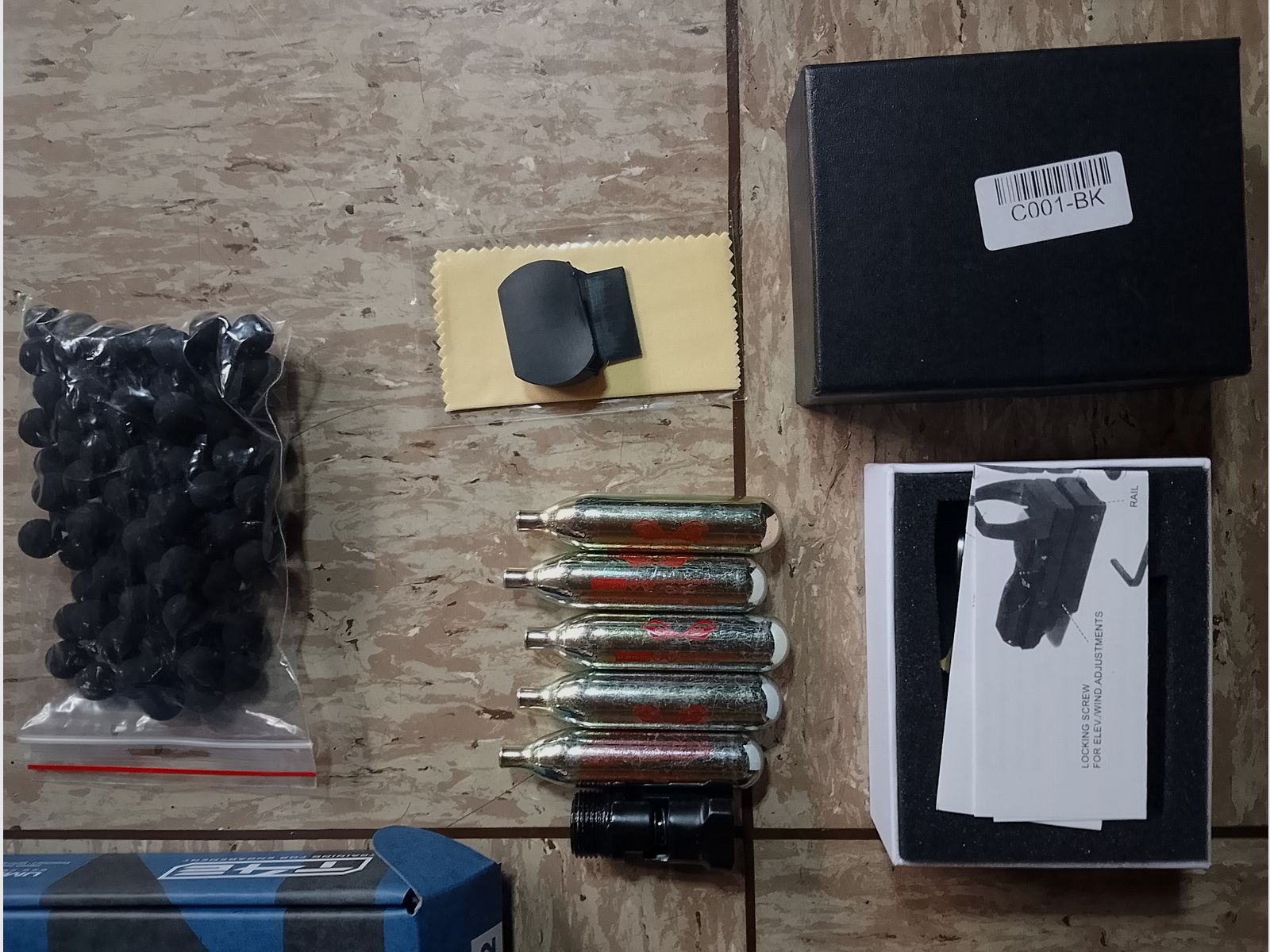 Hdp50 Tp50 T4E RAM .50  Gen 2 mit Visier Rot Grün Punkt Top Mount Scope + CO2 Kapseln und Rubberballs neu 