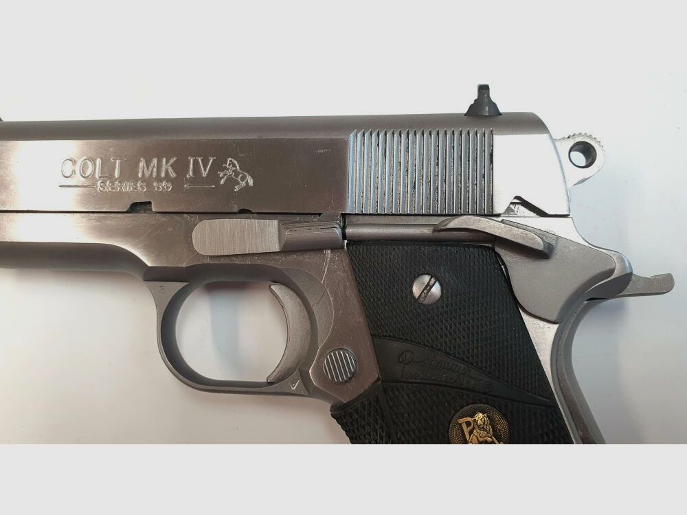 Colt Sehr Selten! Kompakte Pistole US Colt 1911 MK IV Series Officers ACP Stainless