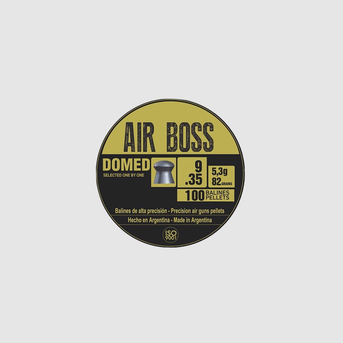 Rundkopf Diabolos Apolo Air Boss Domed Kaliber 9 mm 5,3 g glatt 100 StĂĽck