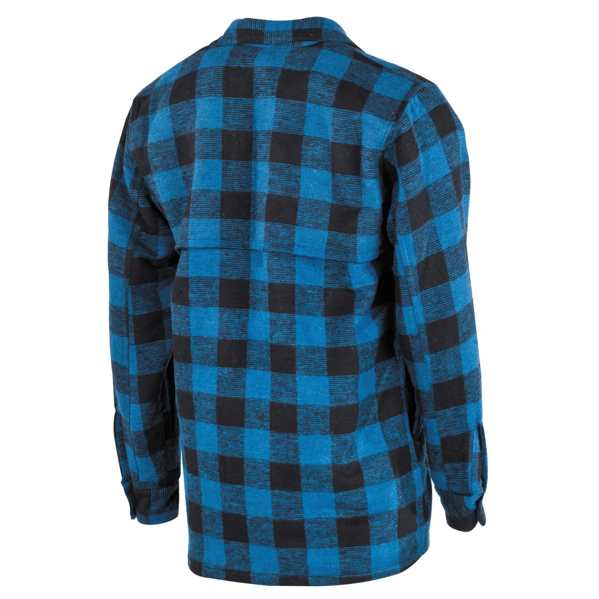Houthakkershirt, zware kwaliteit, blauw / zwart geruit, maat M, afbeelding 2 van 3