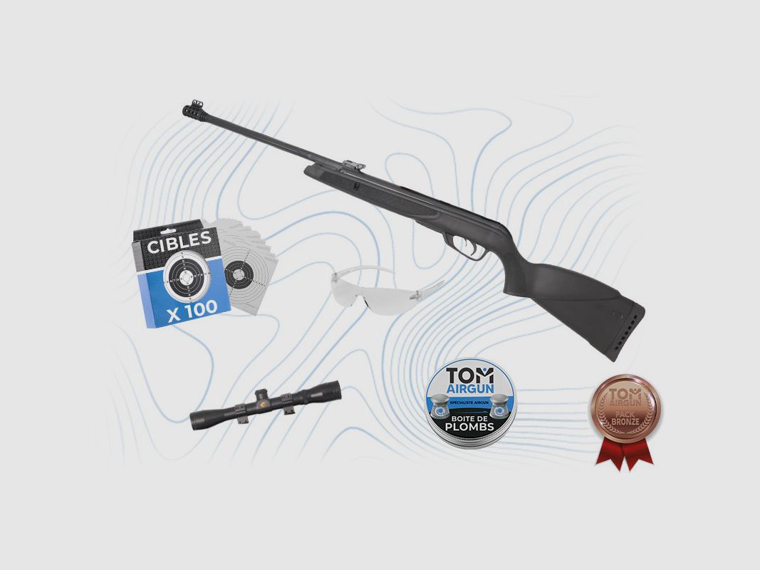 Pack Bronze Büchse Black Bear 4,5mm Gamo