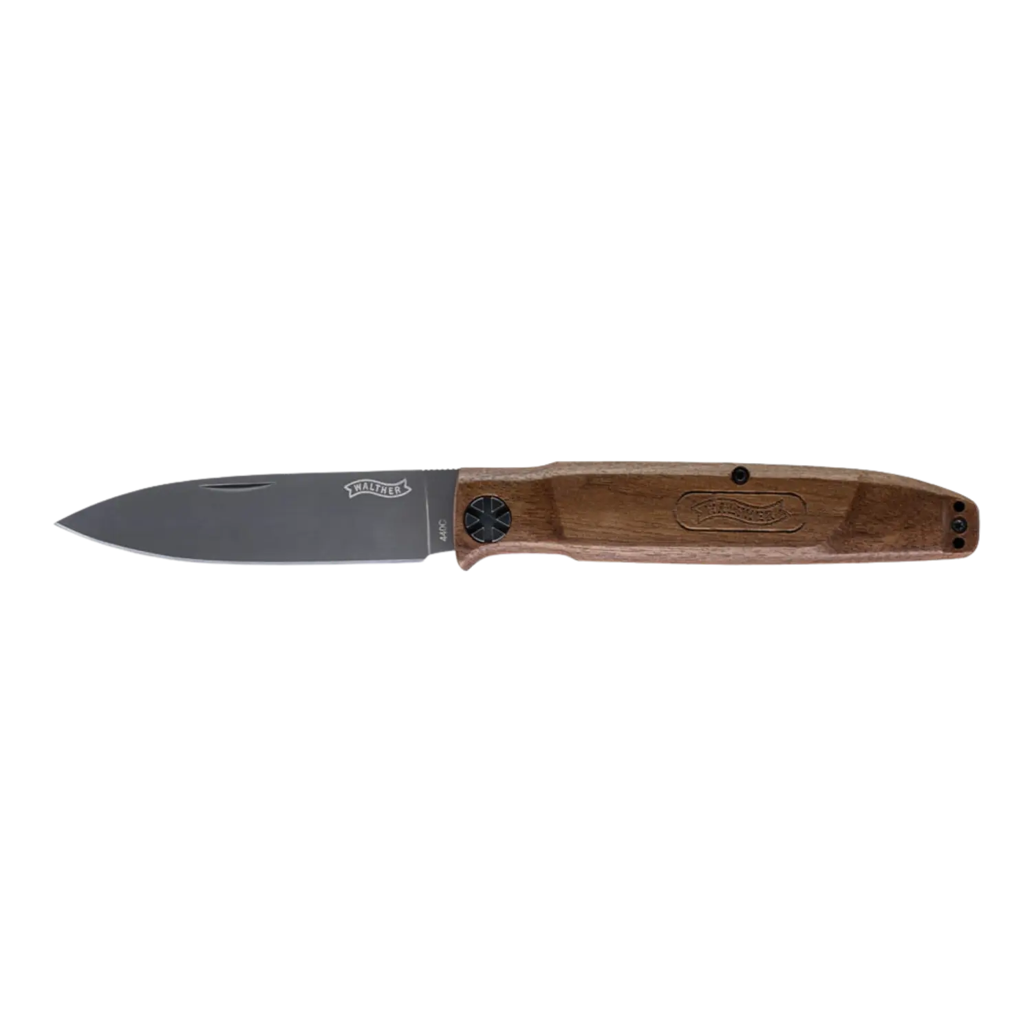 BWK5 Taschenmesser Blue Wood Knife 440C Stahl inkl. Lederholster